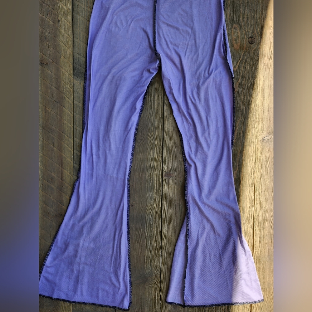 The Ragged Priest Colorful Patchwork Flared Pants Sz M - Picture 9 of 12